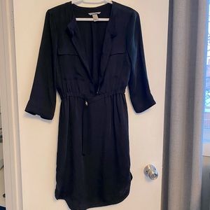 Silky 3/4 sleeve dress